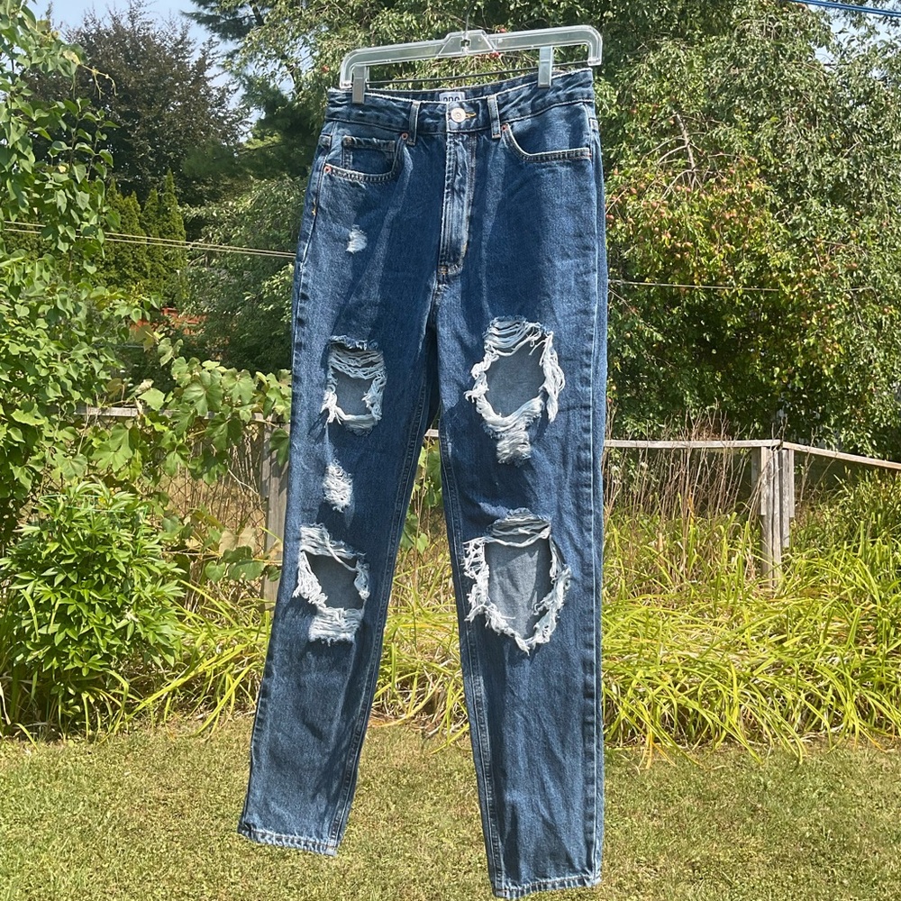 BDG Distressed Dark Blue Jeans